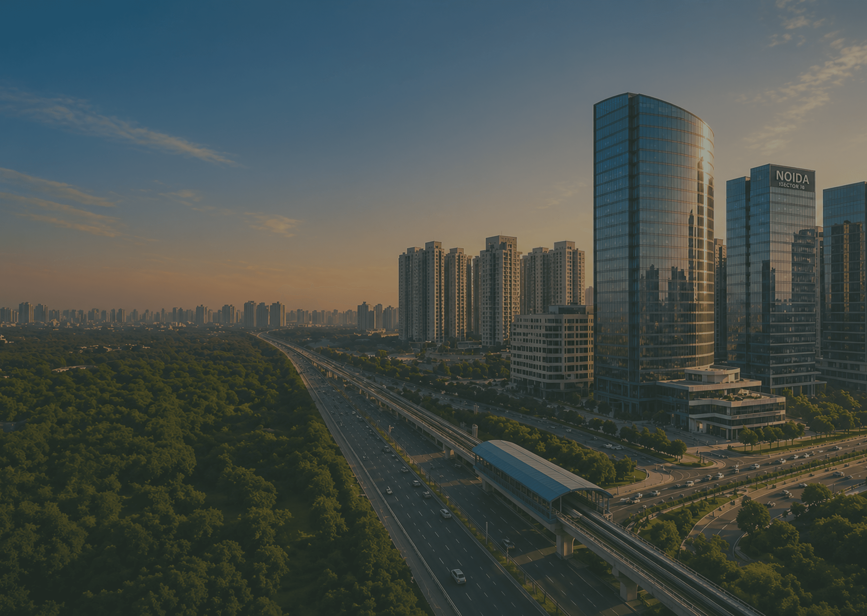 Noida skyline