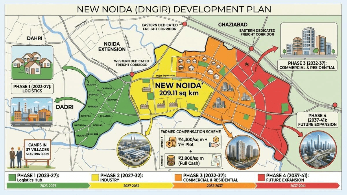 New Noida Project: Master Plan 2041, Development, Connectivity and Real Estate Investment Potential